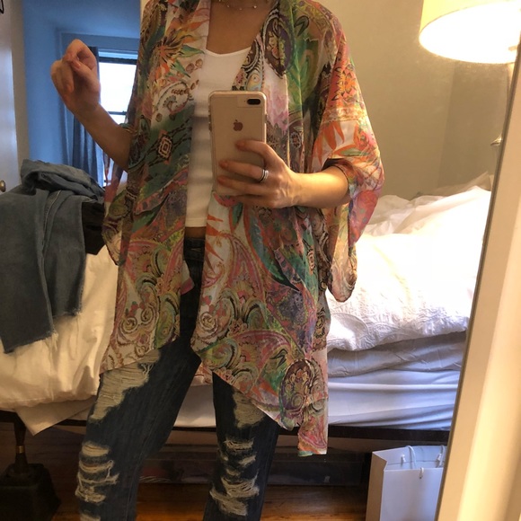 Printed kimono - Picture 4 of 5